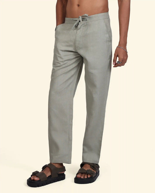 Sage Linen Trouser