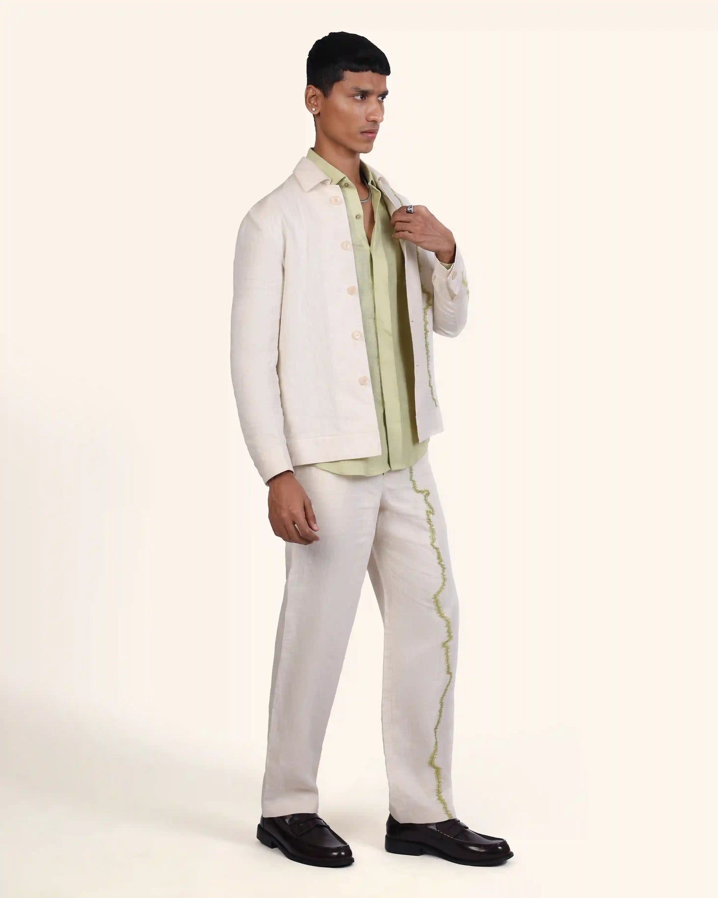 Ivory Trace Trouser
