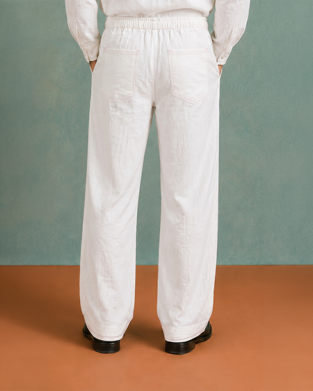 Classic White Linen Pants