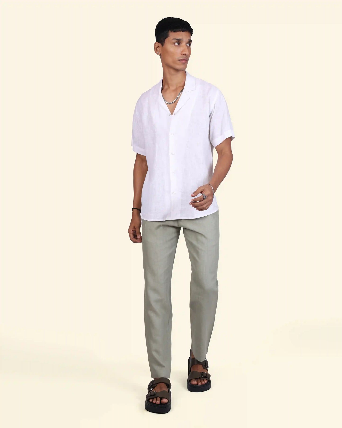 Sage Linen Trouser