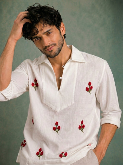Crimson Bloom Tshirt