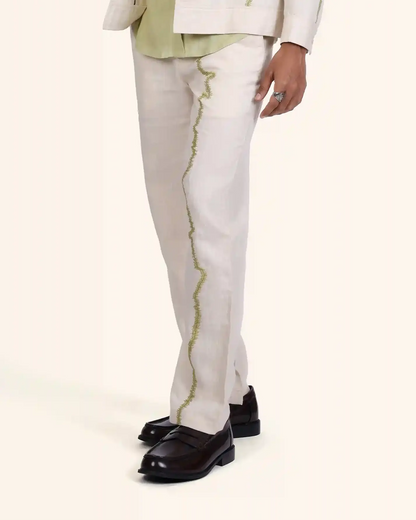 Ivory Trace Trouser