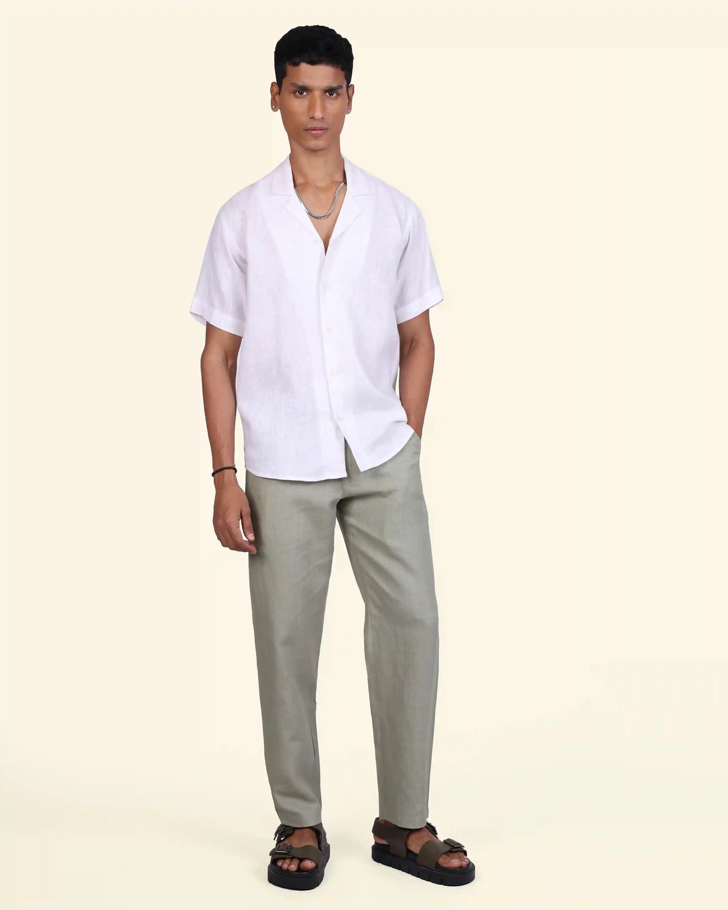 Sage Linen Trouser