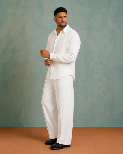 Classic White Linen Shirt