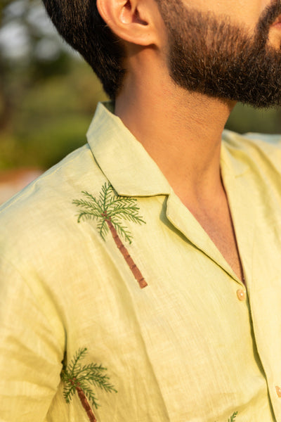 HAND EMBROIDERED LINEN SHIRTS - COCONUT COAST