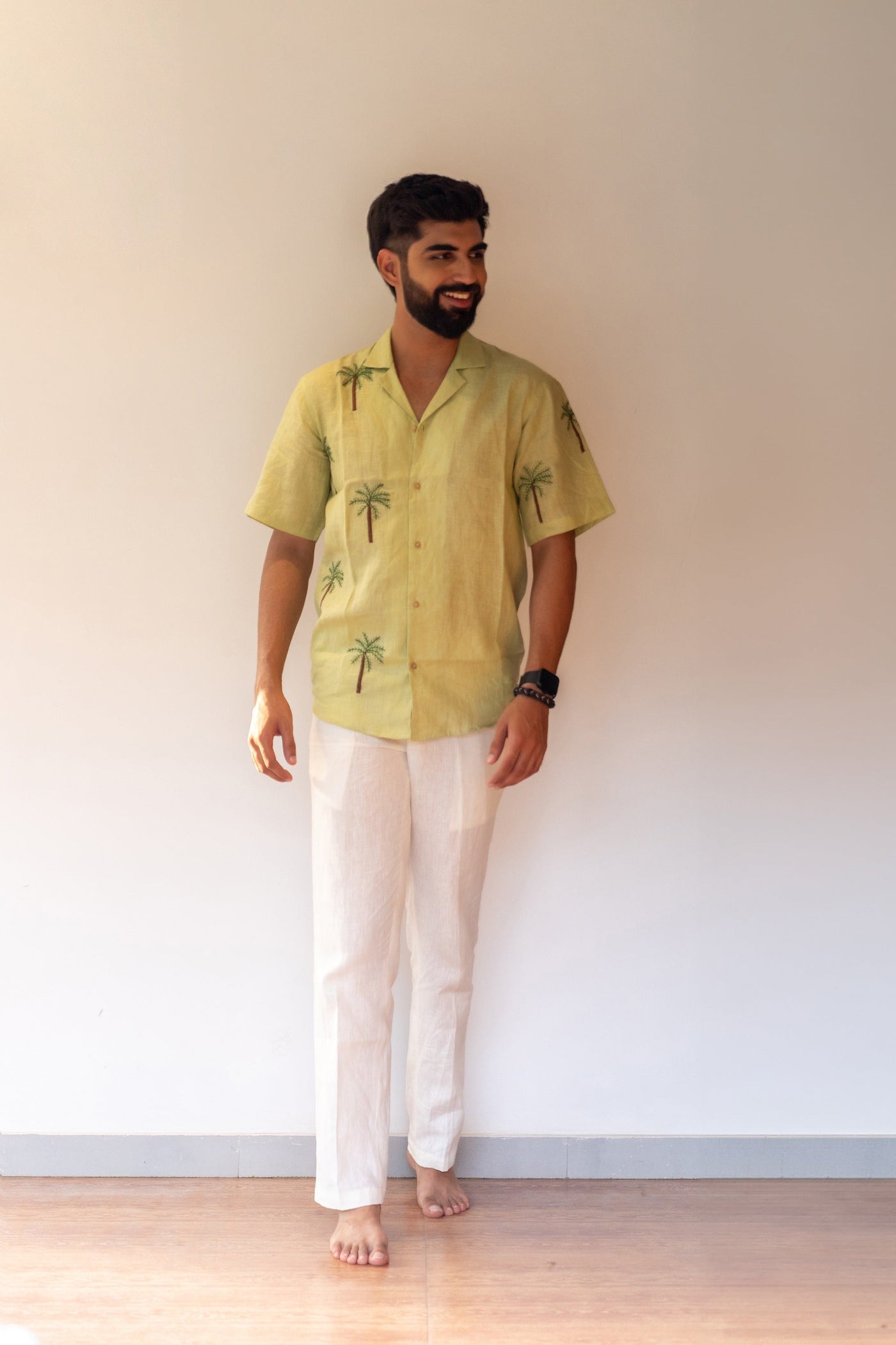 HAND EMBROIDERED LINEN SHIRTS - COCONUT COAST