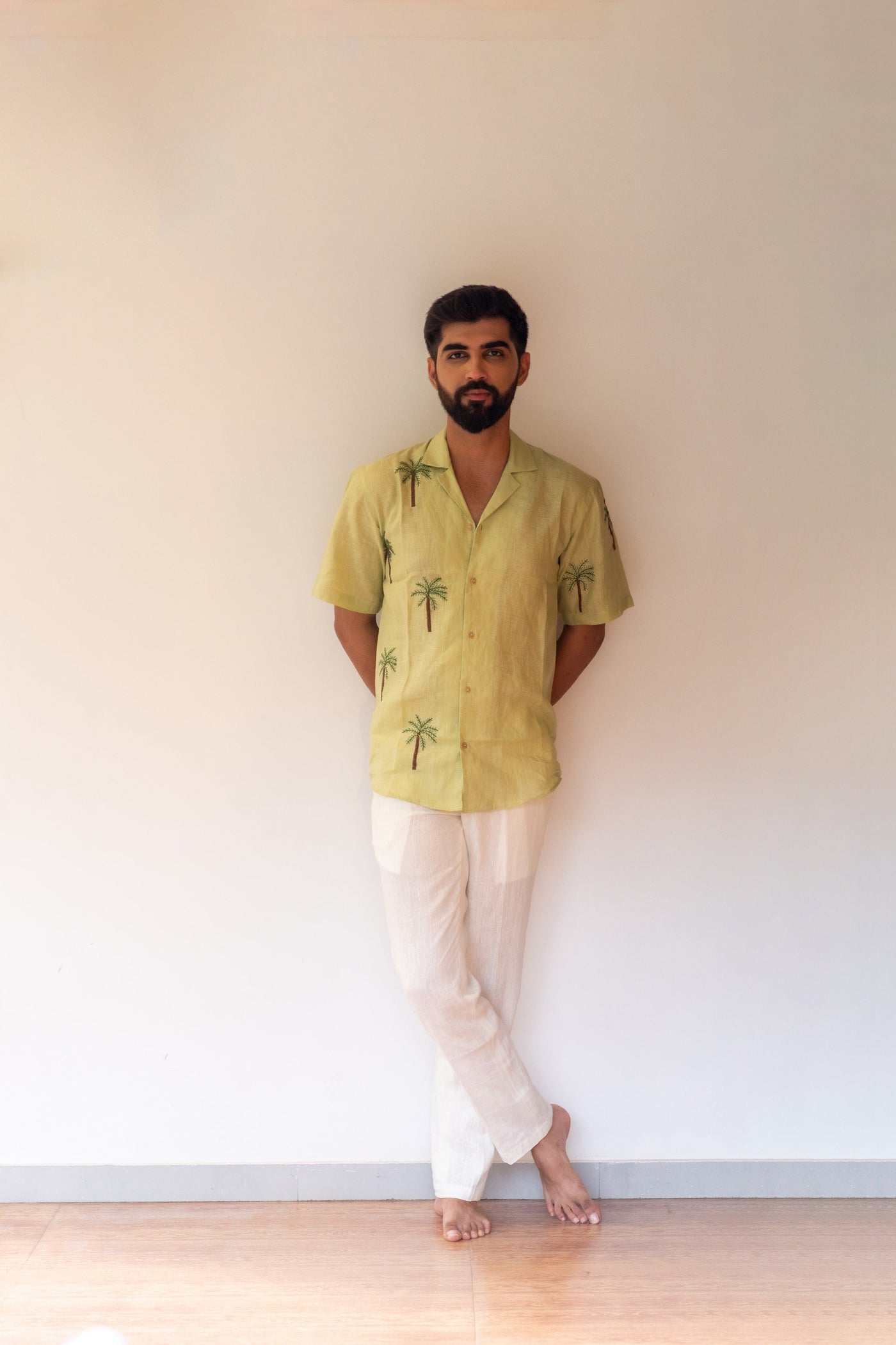 HAND EMBROIDERED LINEN SHIRTS - COCONUT COAST