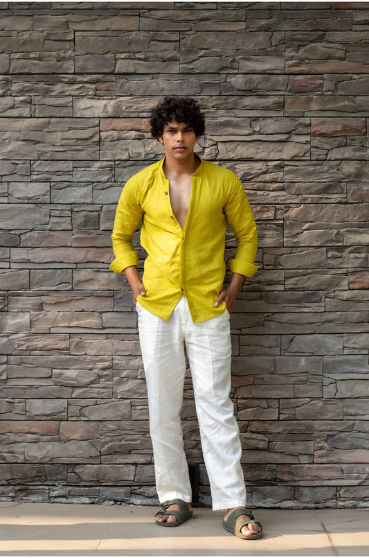 SAFFRON MANGO LINEN SHIRT