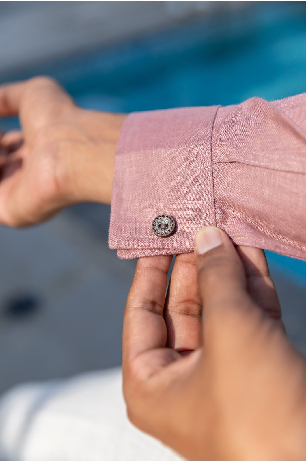 TURKISH ROSE LINEN SHIRT