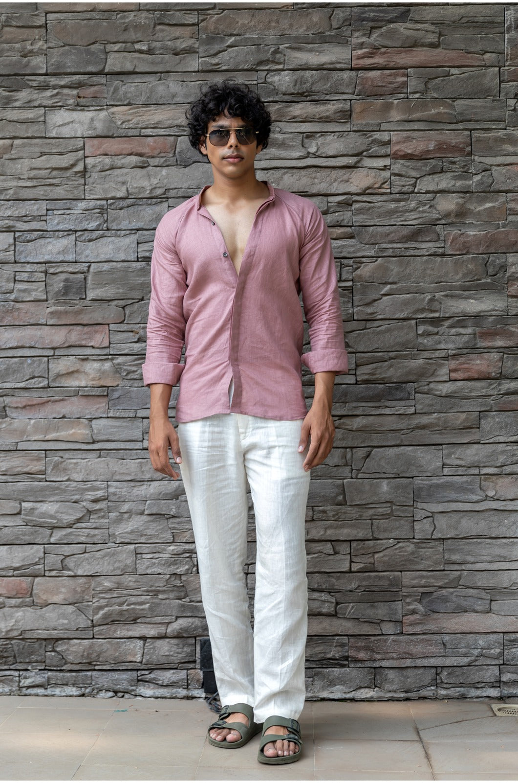 TURKISH ROSE LINEN SHIRT