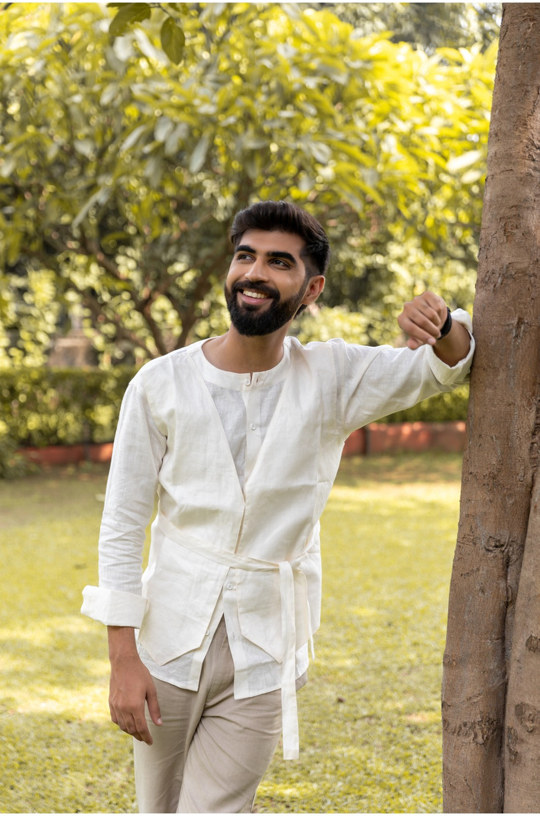 LINEN CO-ORD SET FOR MEN - KNOTTED PROJECT