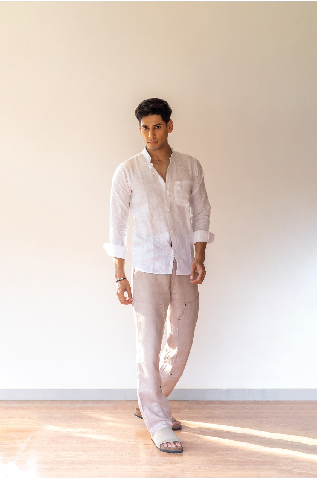 White Linen Basic Shirt